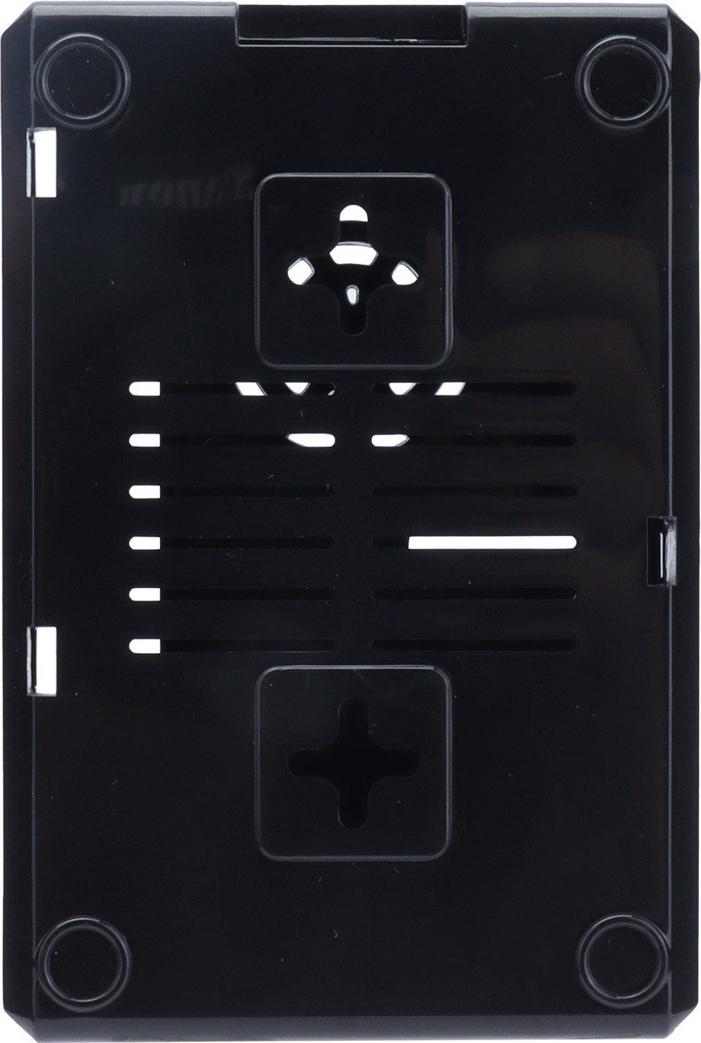 Cocosity Behuizing voor Raspberry Pi 4 Model B, ABS-kunststof koelbehuizing met antislipmat