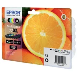 EPSON Inkjetpatrone Nr. 33XL schwarz, cyan, magenta, yellow