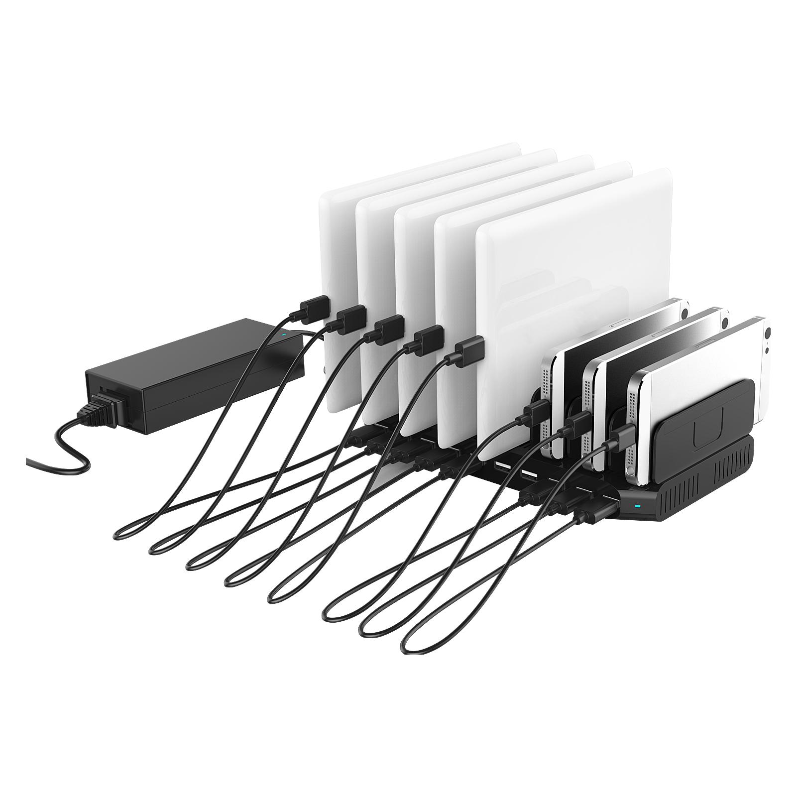 Lindy 10 Port USB-Ladestation (96 W, 10 Ports) (73309)