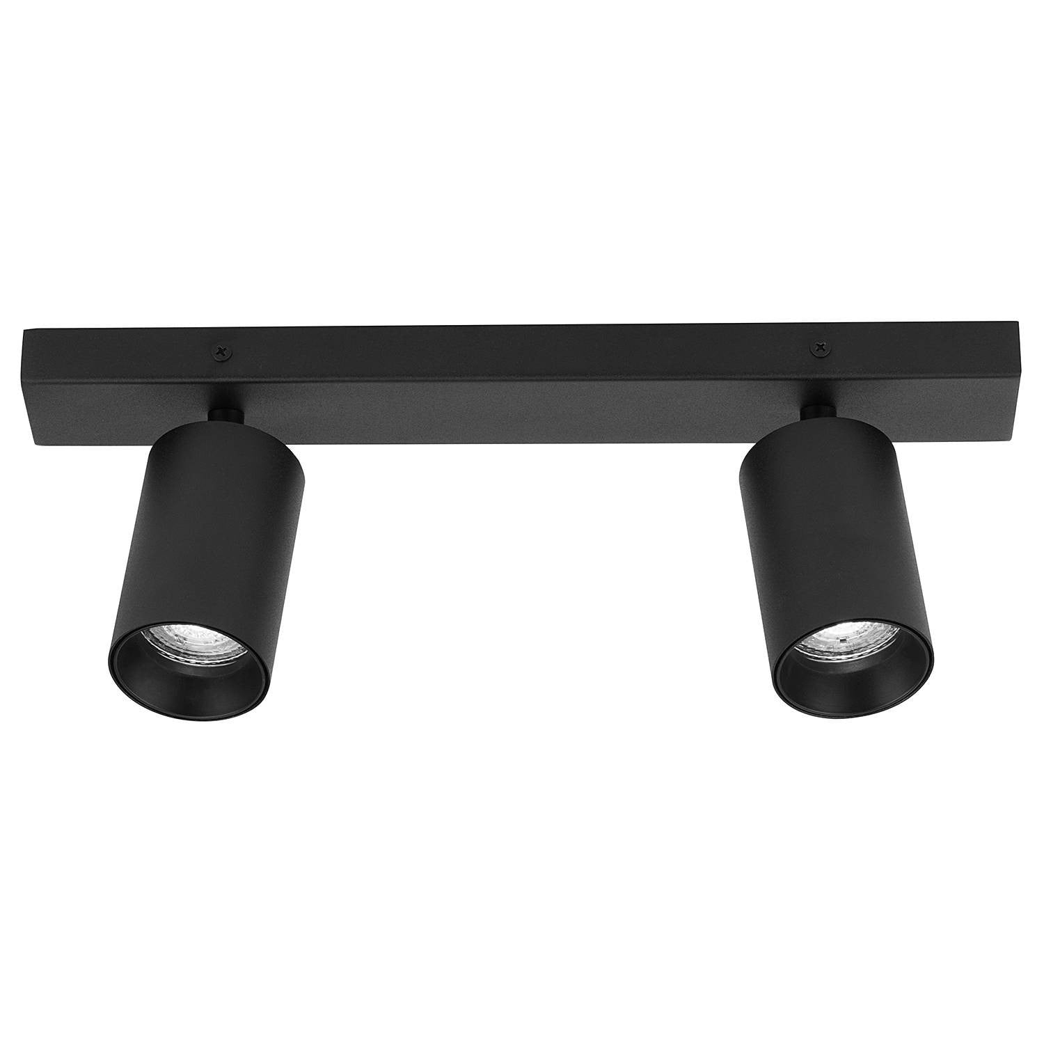 home24 Plafondlamp Tod type B, zwart, diameter: 35 cm, GU10