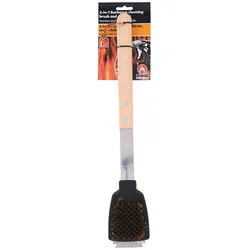 BBQ - kartáč für Reinigung grilu 2v1 kartáč plus škrabka