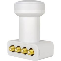 MegaSat HD-Profi Quad-LNB Teilnehmer-Anzahl: 4 Feedaufnahme: 40 mm vergoldete Anschlüsse, Wetterschutz Weiß 0401074