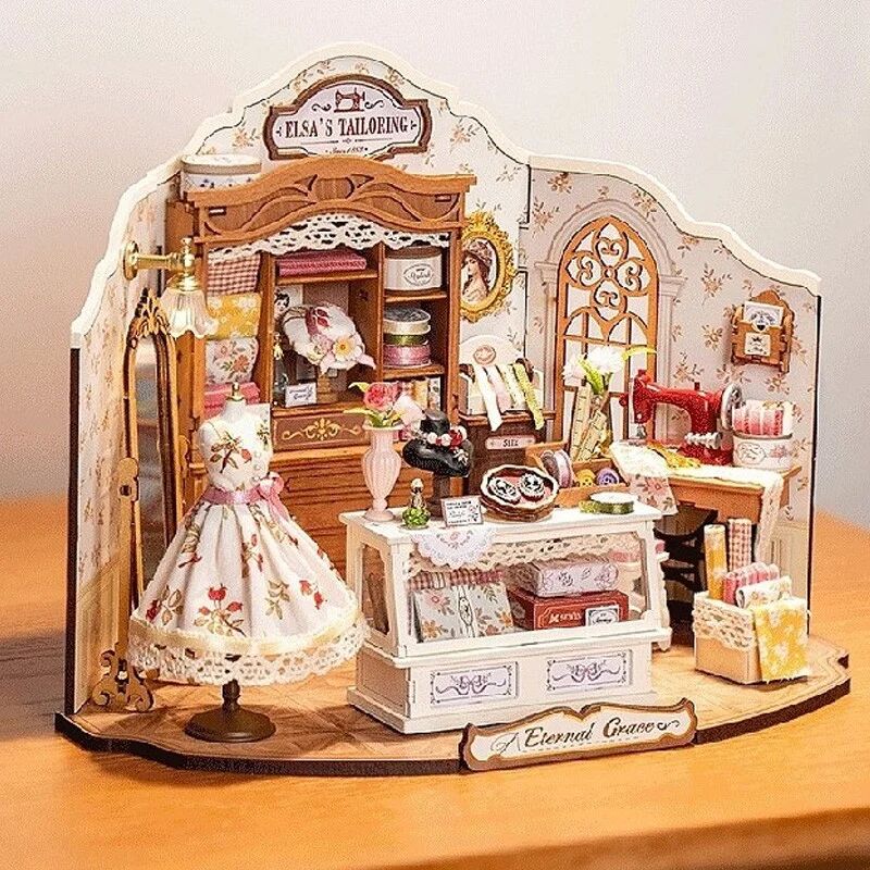 Miniature 3D DIY Elsas Tailoring - Rolife