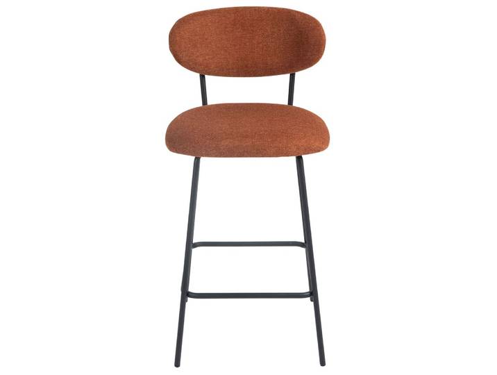 Chaise snack en tissu terracotta