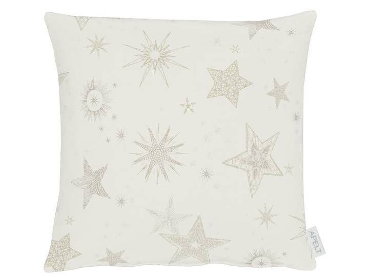 Dekokissen APELT 8150 , zartes natur, goldfarben, B:39cm L:39cm, Jacquard, Dekokissen_Sitzkissen_Kissenhüllen, Dekokissen, inclusive Soft-Kissenfüllung 100% PES