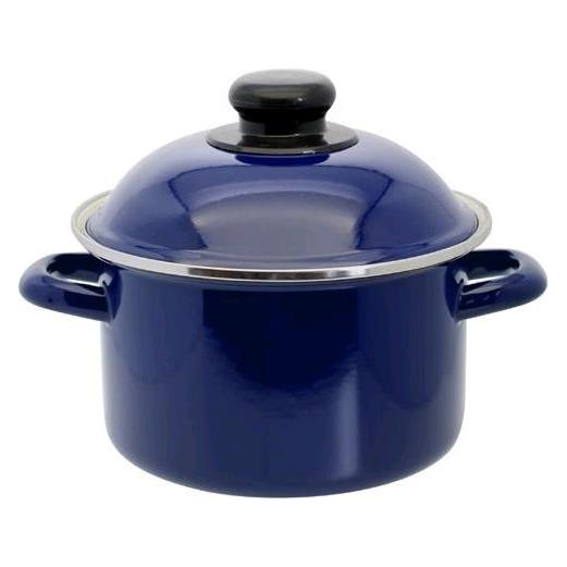 Magni ELO Fleischtopf Royalblau emailliert 16cm 13216 (Kochtopf, 16 x 10.50 cm) (13216)
