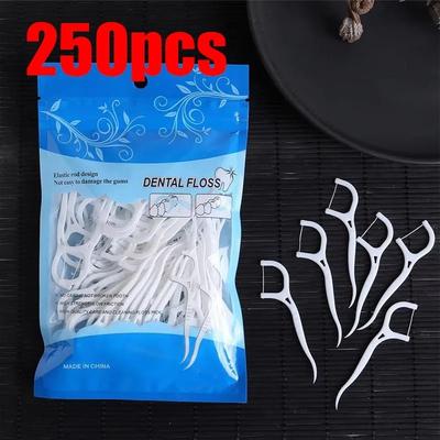 Useful Little Things Disposable Dental Floss Picks & Interdental Tooth Cleaner 250pcs