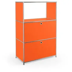 Aktenregal System 4 Metall Orange