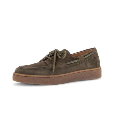 Mokassin GABOR "Mokassin", Damen, Gr. 35,5, braun (grün), Schuhe Mokassin