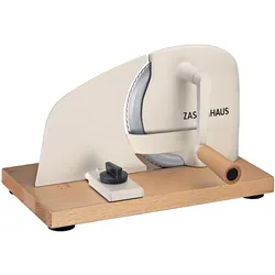 Zassenhaus Brotschneidemaschine PURE, creme, Aufschnittmaschine, Beige, Braun