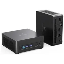 Minisforum UM760 Slim (1000 GB, 16 GB, AMD Ryzen 5 7640HS, Radeon 610M), PC, Schwarz