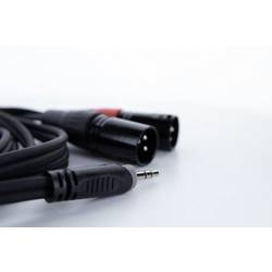 Cordial EY 3 WMM XLR Y-Adapter [1x Klinkenstecker 3.5 mm - 2x XLR-Stecker 3 polig] 14872