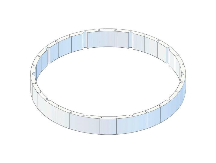 Pool-Isolationsset T60 Ø460Cm, Weiß, Kunststoff, Freizeit & Co, Pools & Wasserspaß, Poolzubehör, Weiteres Poolzubehör