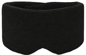 Uplifted Trends Handmade Cotton Blackout Sleep Mask For Side Sleepers Soft & Portable Eye Covers For Travel black