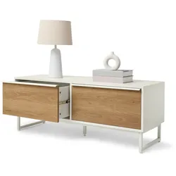 Tchibo - Sitzbank »Leeg« mit 2 Schubladen - 120x40x46cm - hellgrau -