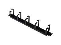 Digitus Kabelrangierpanel 5x Kabelringe 19" 1HE RAL 9005 schwarz (DN-97602)