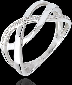 Edenly Ring Diamantgitter in Weissgold