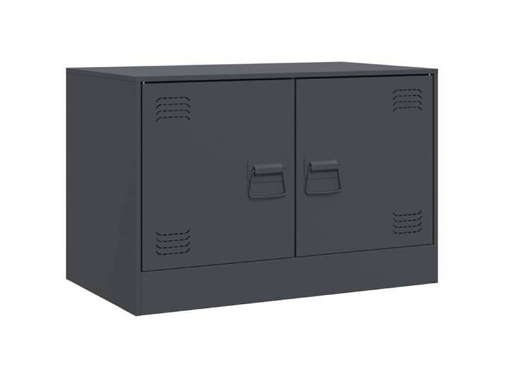 NEUF Armoires TV - Anthracite Meubles TV 2 pcs - pour maison - anthracite 67x39x44 cm acier TT1785