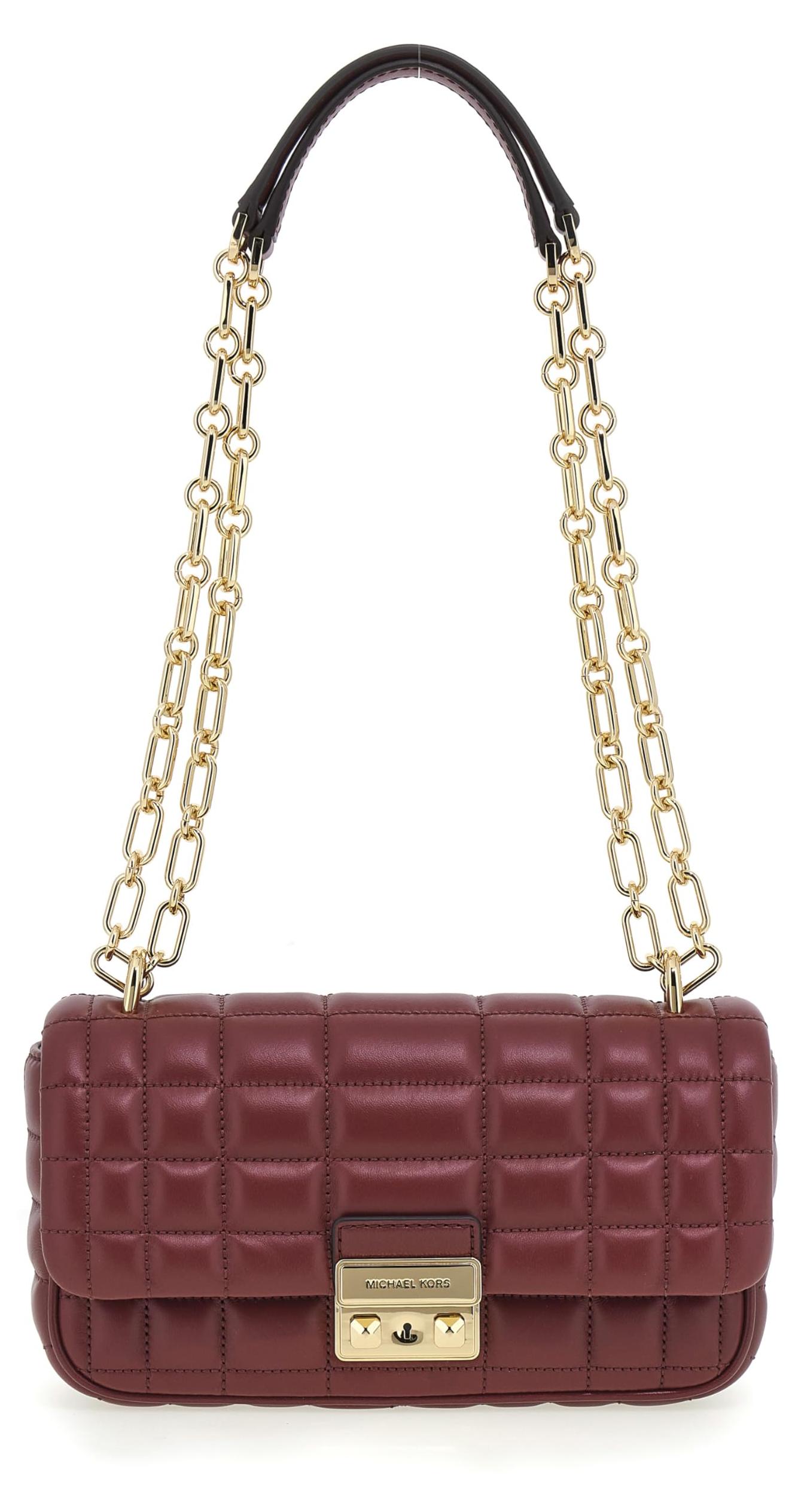 Michael Kors Sm Conv Chain Shldr Mulberry