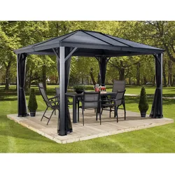 Sojag Pavillon Ventura 10x10,anthrazit,296 x 296 x 260 cm (L x B x H)