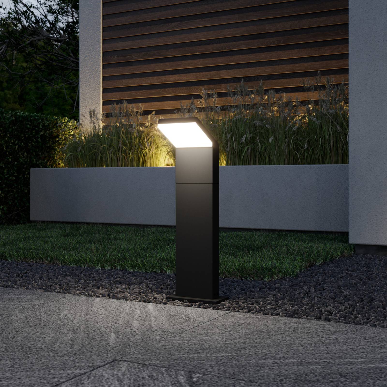 LED Pathway Light Yolena Arcchio, Black, Aluminium, Modern, Outdoor lights