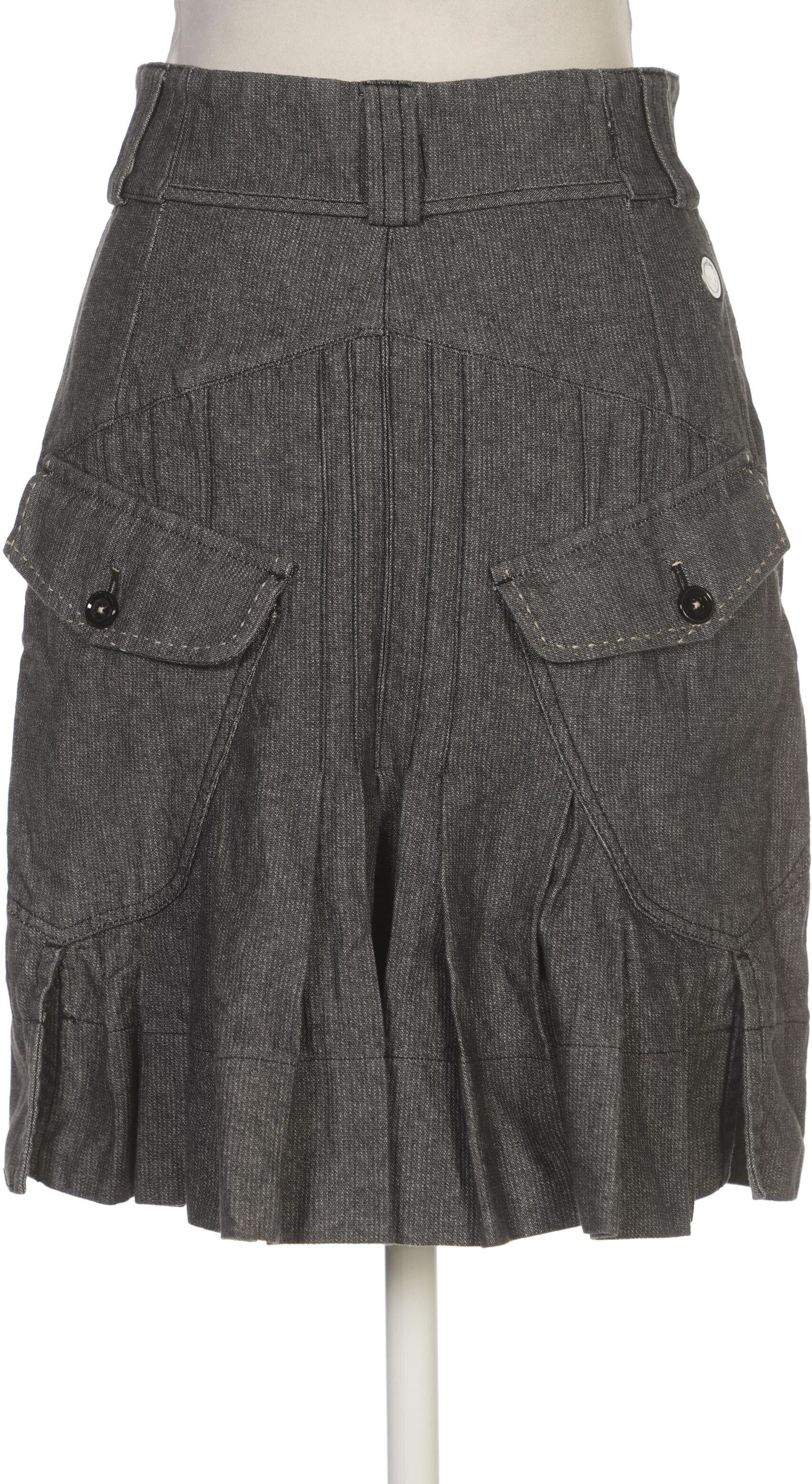High Damen Rock, Grau, Gr. EU 34, Baumwolle - Second Hand