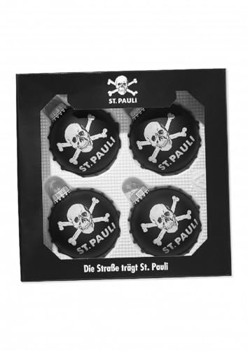 FC St. Pauli Kerstballen Set van 4 - Zwart