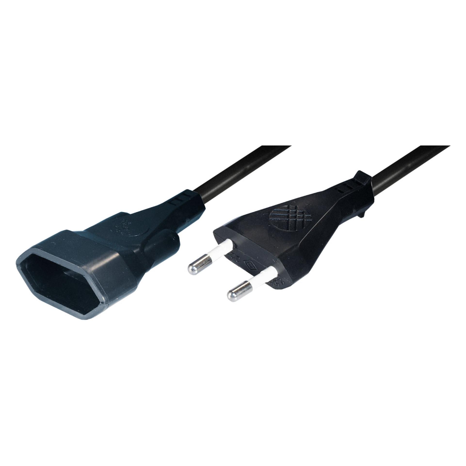 Maxtrack Verlängerungskabel mit Euro-Stecker (5 m, CEE 7/6, CEE 7/7) (NV 10-5)