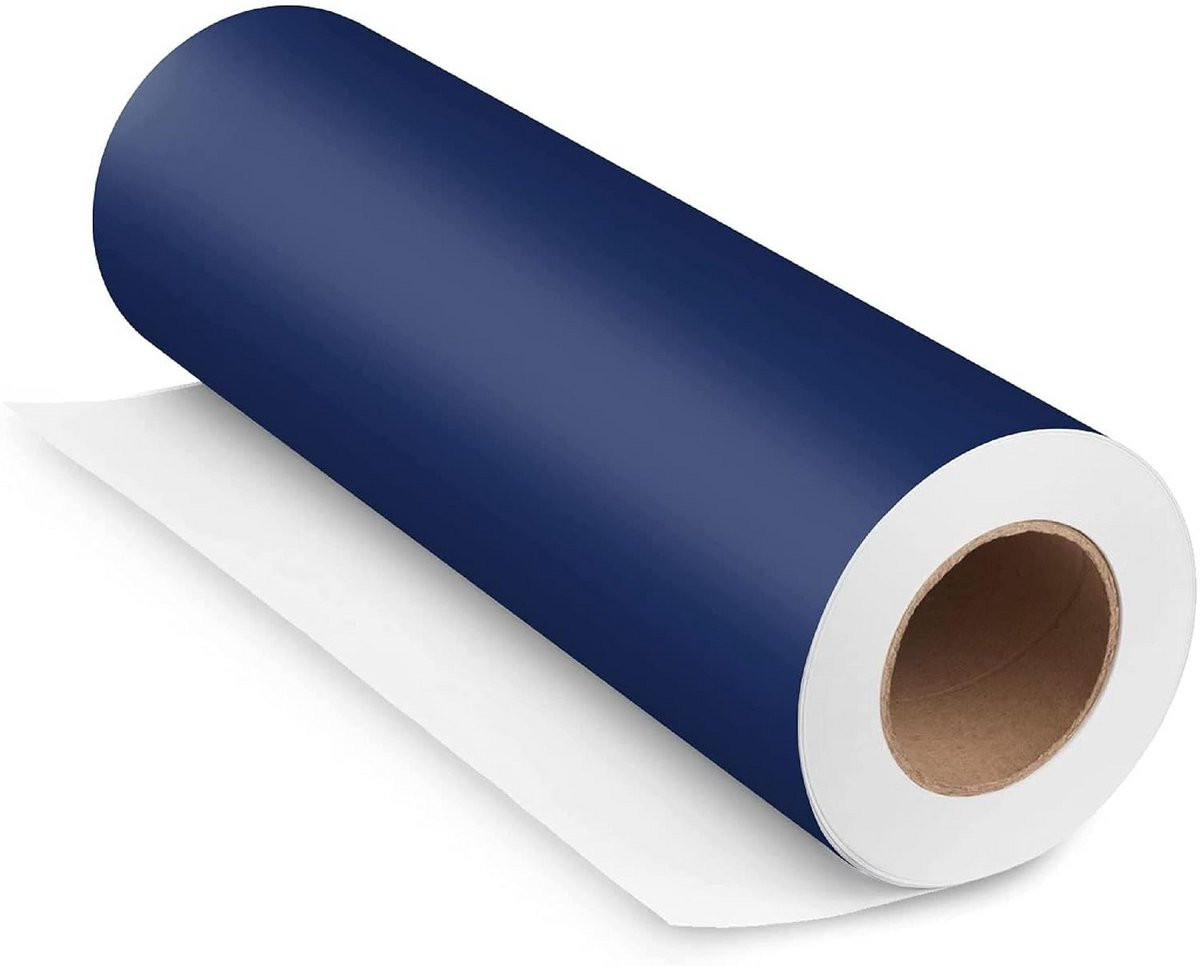 Zelfklevende meubelfolie Donkerblauw - Decoratieve folie voor keuken, badkamer en meubels - Breedte: 100 cm