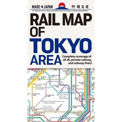 Rail Map of Tokyo Area, Karte von , Kinokuniya Book Stores of America Co. Ltd., 978-4-398-83032-6