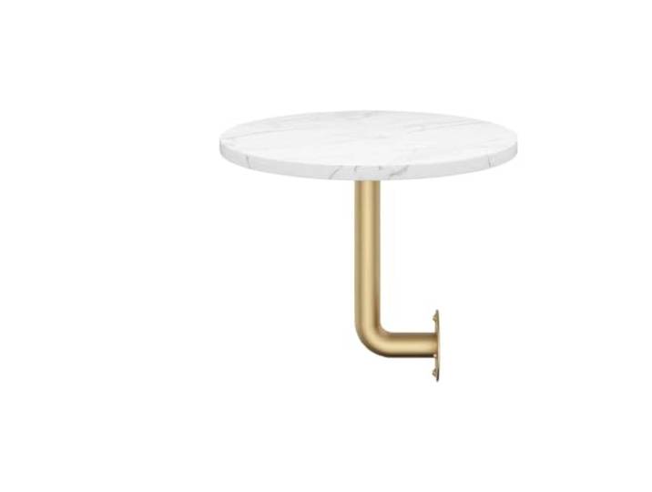 DHYUACN Minimalistischer Runder Wandtisch Kompakter Kaffee- und Teetisch for Küche, Sofa, Bar, Balkon, Geschäft(35cmx45cm)