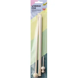 folia Bastelholz Windrad Stab natur