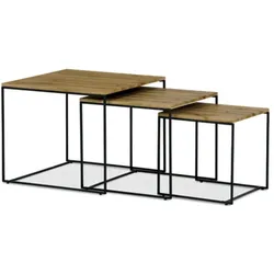 Autronic Couchtisch 60x51 cm MDF braun AF-3008 OAK