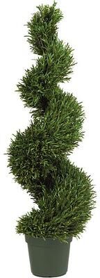 Nearly Natural Indoor/ Outdoor Silk Rosemary Spiral Tree