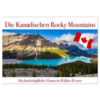 Die Kanadischen Rocky Mountains (Wandkalender 2026 DIN A2 quer), CALVENDO Monatskalender