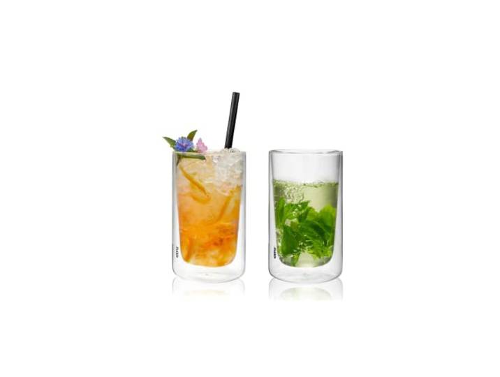 GEFU 2er Set Thermoglas MIRA 350 ml - Doppelwandige Kaffeegläser