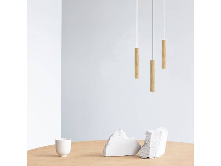 Chimes Cluster 3 Pendelleuchte Oak - UMAGE - Wohnzimmer - Design - Holz - Mehrflammig