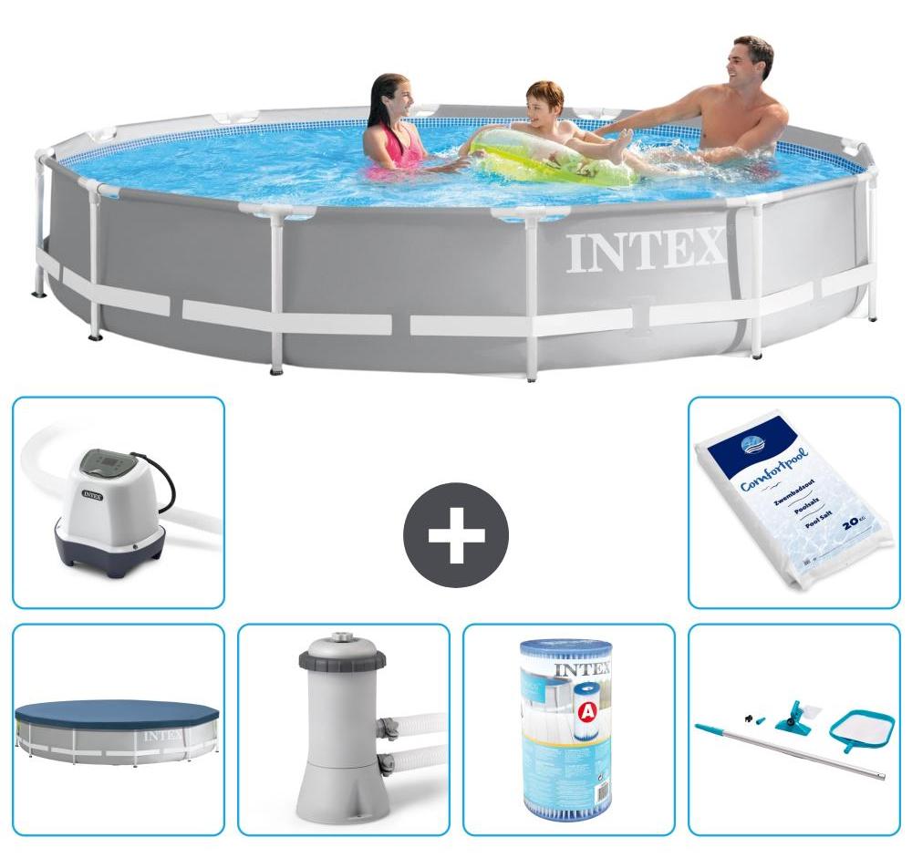 Prism Frame Pool Rund - 366x76 cm - 7-teilig S31920