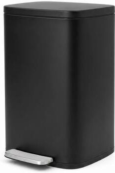 YUN 13 Gallon (50L) Step-On Kitchen Trash Can - Soft-Close Lid, Fingerprint-Proof Stainless Steel
