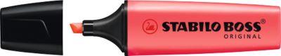 Textmarker STABILO® BOSS Original, Keilspitze, lichtbeständig, schnell trocknend, rot, 10 Stück