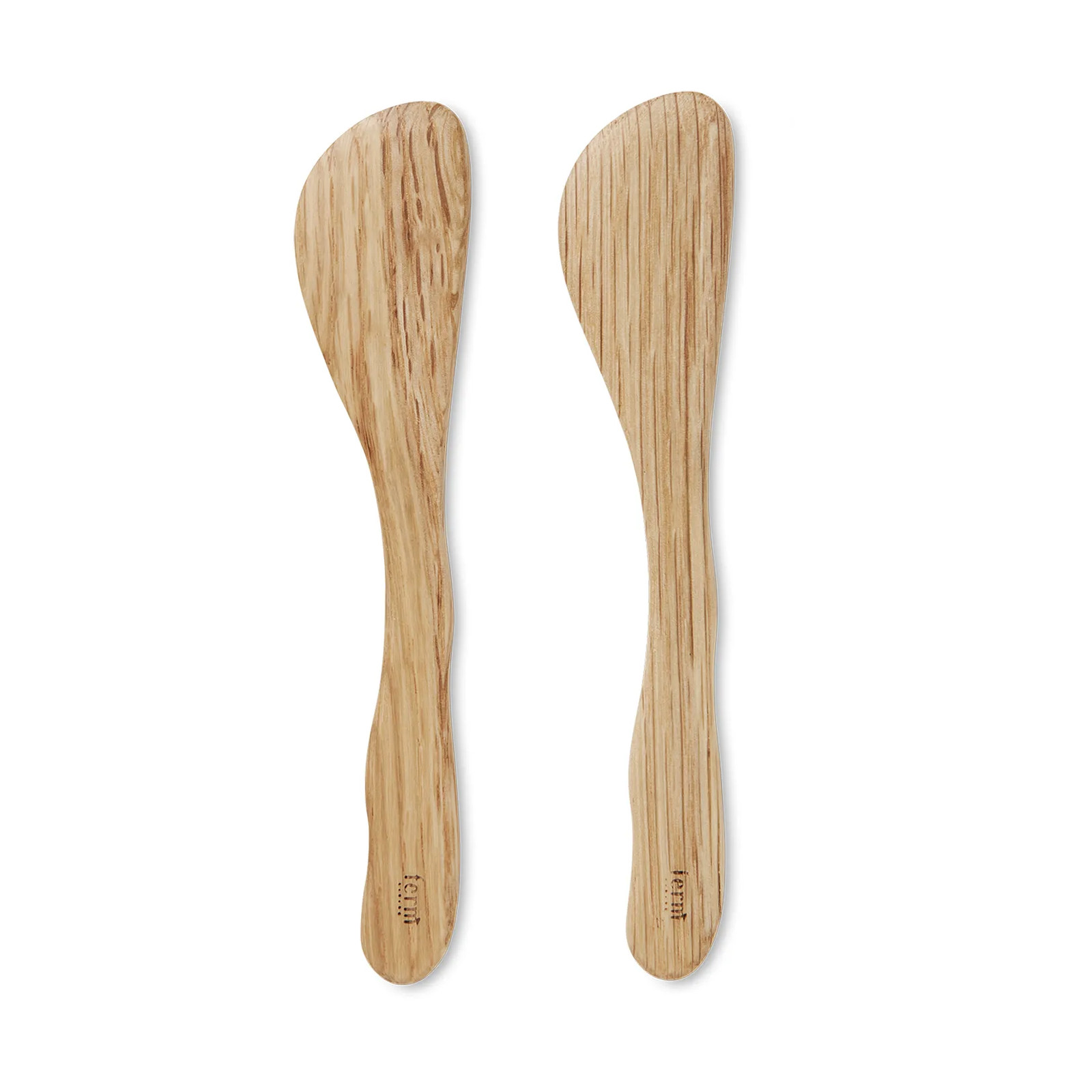 Ferm Living Cairn botermes 2-pack Oak