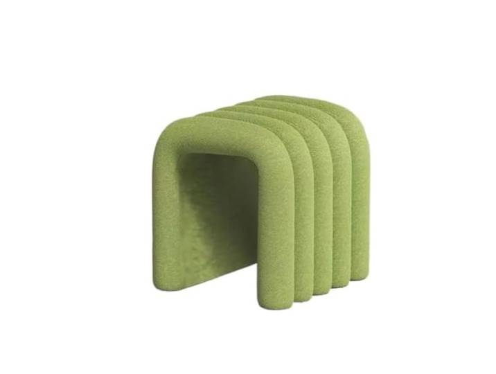 Zymjzbetic Schminkhocker Kreativer Make-up-Stuhl, Schlafzimmer, Ankleidehocker, Esszimmer, Heimdekoration, Schuhwechsel, praktisch(Green)