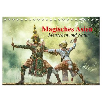 Magisches Asien. Menschen und Natur (Tischkalender 2026 DIN A5 quer), CALVENDO Monatskalender
