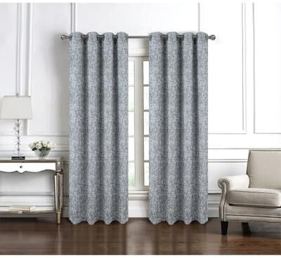 RT Designer Collection "Cambridge Marble Jacquard Window Curtain Panel 90"""