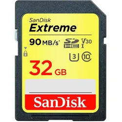 WD Extreme Plus 32gb Sdhc Memory (32 GB, SDHC, U3, UHS-I), Speicherkarte, Gold, Schwarz