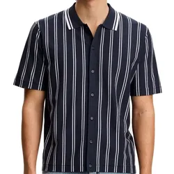 J.Lindeberg Golf Rue Knit Herren Polo navy