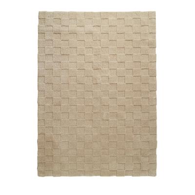 Teppich "Esmé, Hochflor-Teppiche, weich, Boho", beige, B:240cm H:23mm L:320cm, Kunstfaser, LEGER HOME BY LENA GERCKE, Teppiche, Teppich, Hoch-Tief-Struktur, Uni, Kästchen, Wohnzimmer, Schlafzimmer, Esszimmer