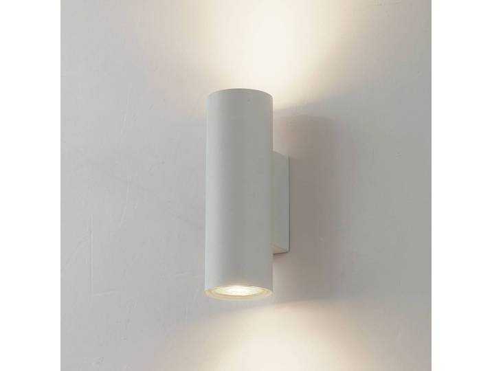 Wandlamp Joffrey, dimbaar, wit / opaal, Woon-/ Eetkamer, Aluminium, Modern, wandlamp