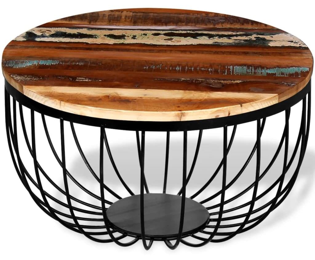 vidaXL Salontafel van massief gerecycled hout