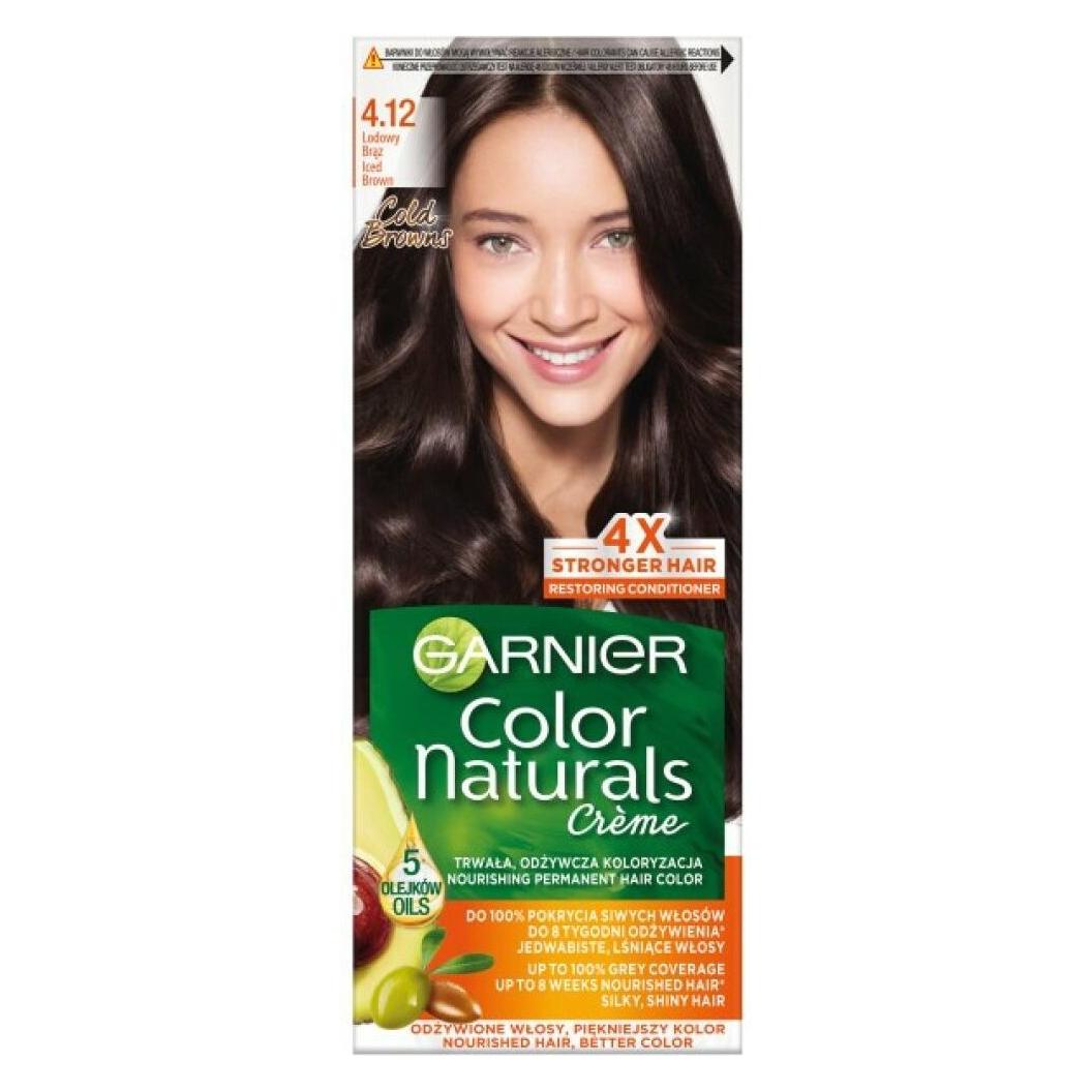Garnier Color Naturals Creme Hair Coloring Cream 4.12 Ice Bronze (4.12 Eisiges Braun) (0364102)